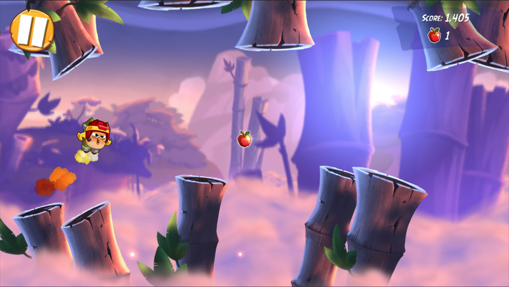 Jetpack Run gameplay in Angry Birds 2